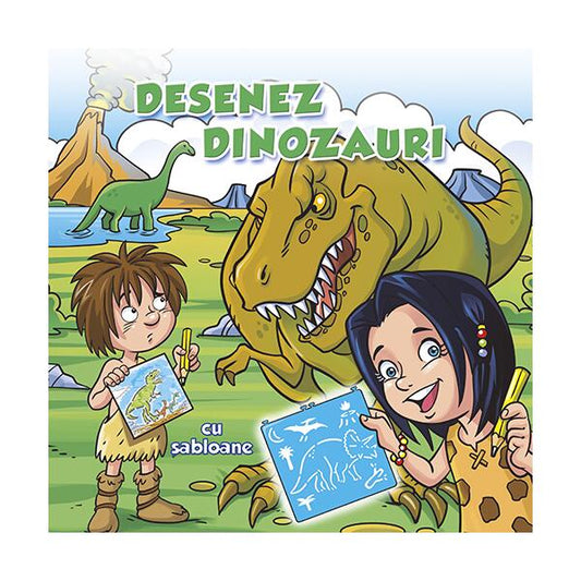 Desenez dinozauri (cu șabloane) - Nomina