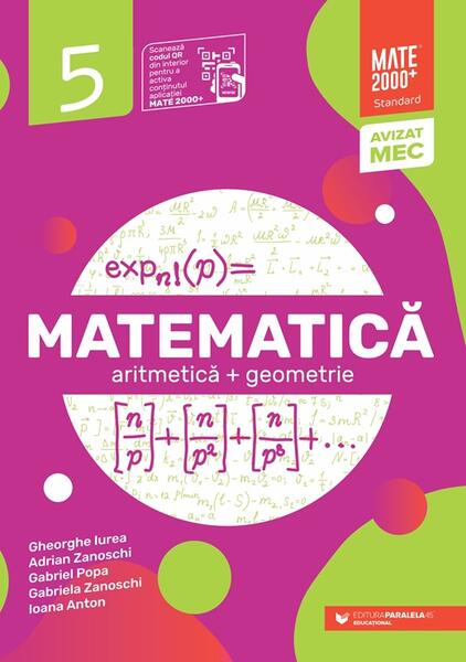 Matematică Standard. Algebră, geometrie. Clasa a V-a (2025-2026) - Paperback brosat - Paralela 45 educațional