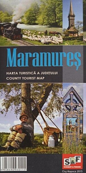 Harta turistică a Județului Maramureș - Schubert & Franzke