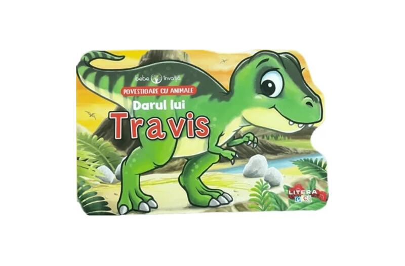 Bebe învață. Povestioare cu animale. Darul lui Travis - Board book - Litera mică
