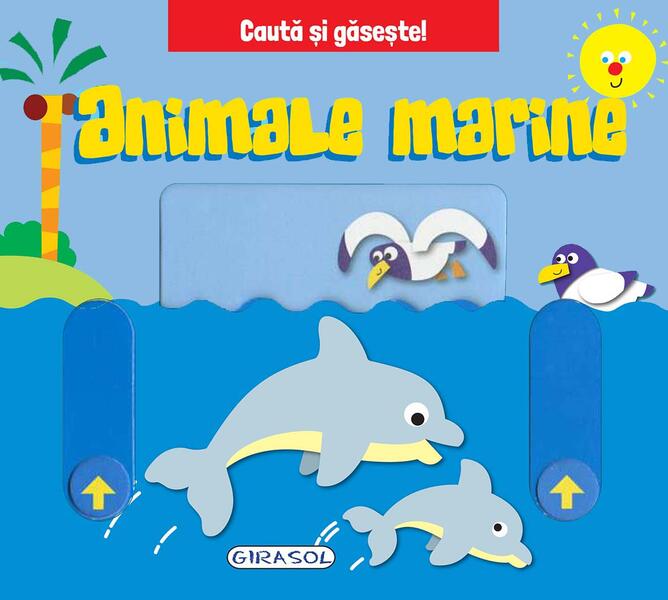 Caută și găsește - Animale marine - Board book - Girasol