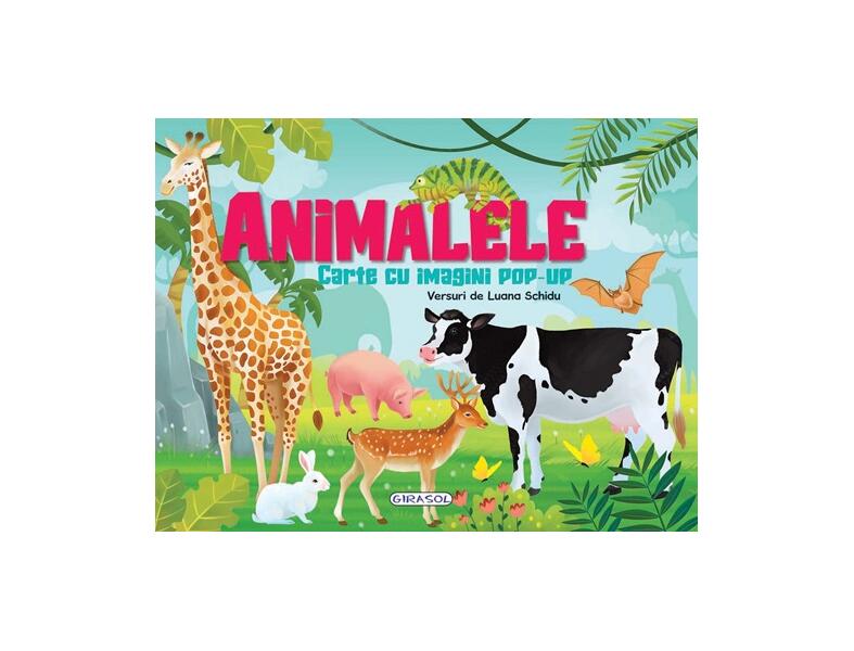 Animalele - carte cu imagini pop-up - Girasol