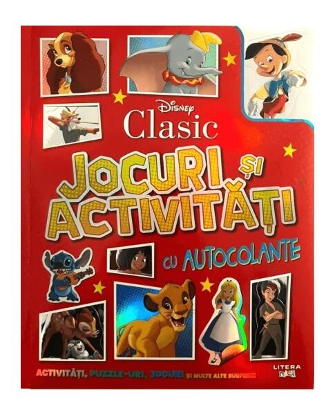 Disney Clasic. Jocuri și activități cu autocolante - Disney - Litera mică