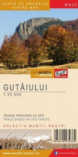 Munții Gutâiului. Hartă de drumeție - Schubert & Franzke