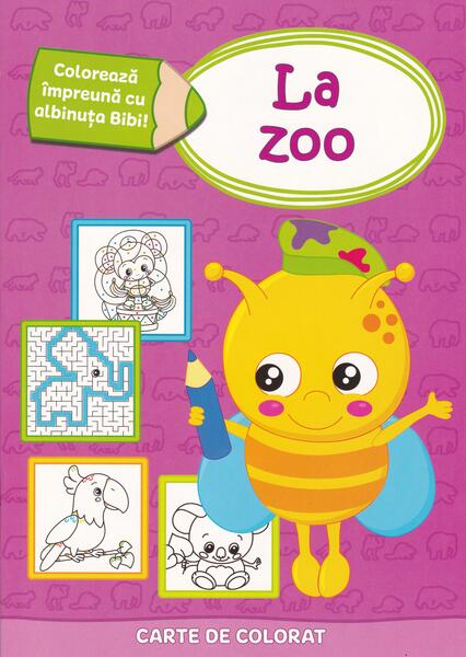 Colorează împreună cu albinuța Bibi - La zoo - Prut