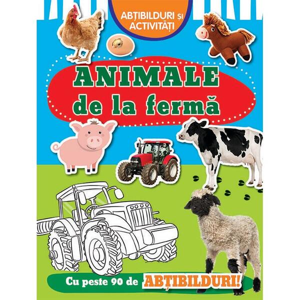 Animale de la fermă. Abțibilduri și activități - Flamingo