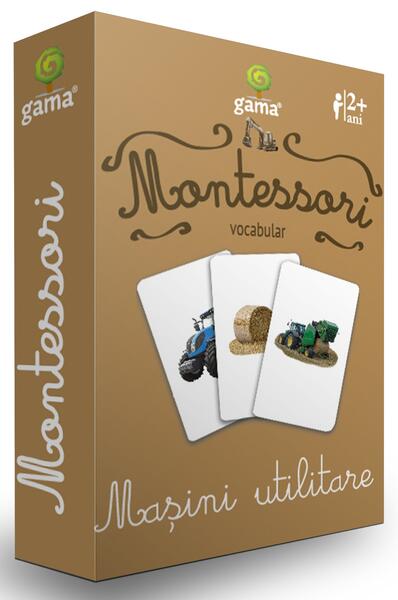 Mașini utilitare. Cărţi de joc Montessori - Board book - Gama