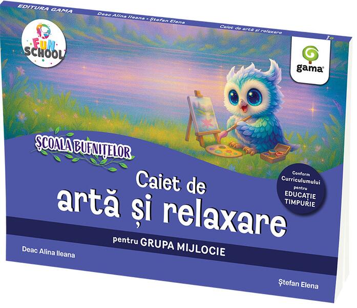 Caiet de artă și relaxare pentru grupa mijlocie - Paperback brosat - Gama