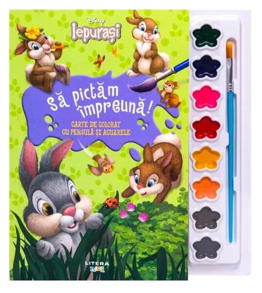 Iepurași. Să pictăm împreună! - Litera mică