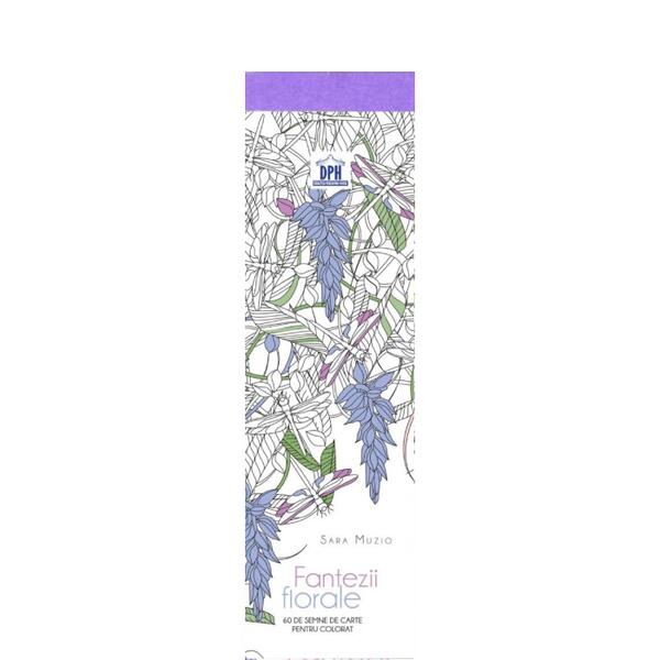 Semne de carte de colorat. Fantezii florale - Didactica Publishing House