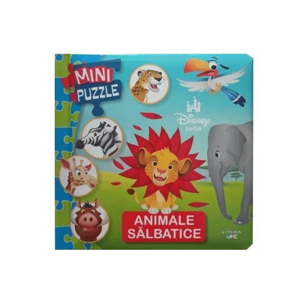 Disney Bebe. Mini puzzle. Animale sălbatice - Disney - Litera mică