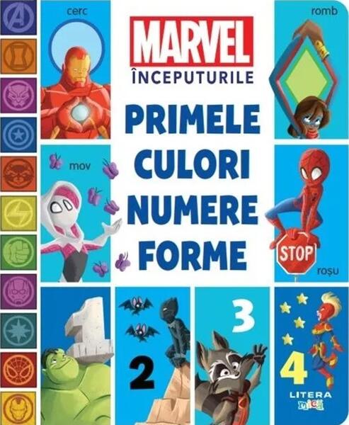 Marvel Începuturile. Primele culori, numere, forme - Marvel - Litera mică