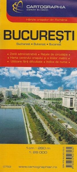 Hartă rutieră București - Cartographia Studium