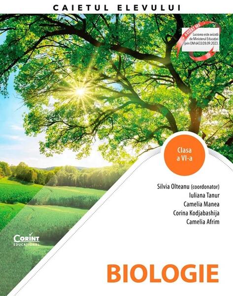 Biologie. Caietul elevului pentru clasa a VI-a - Silvia Olteanu - Corint