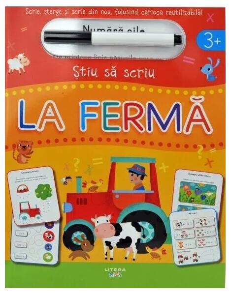 Știu să scriu: La fermă - Moira Butterfield - Litera mică
