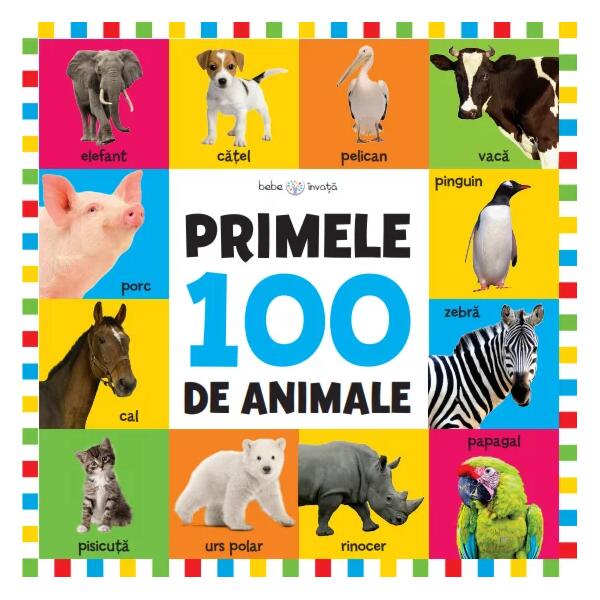 Primele 100 de animale | Format mare - Litera mică