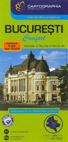 Hartă rutieră București Comfort - Cartographia Studium