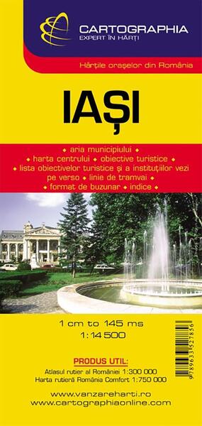 Hartă rutieră Iași - Cartographia Studium