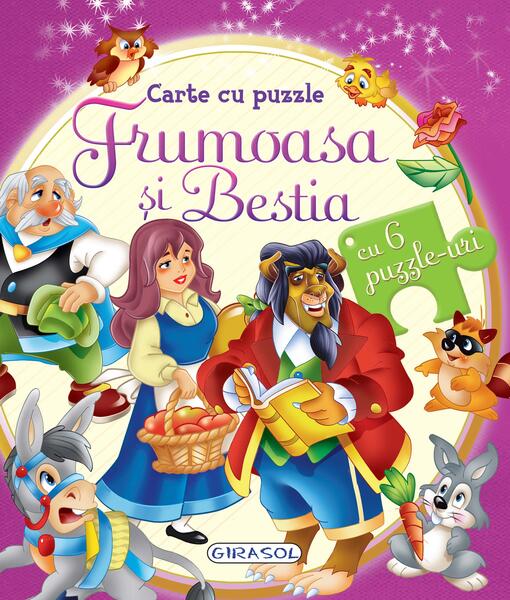 Carte cu puzzle. Frumoasa și Bestia - Girasol