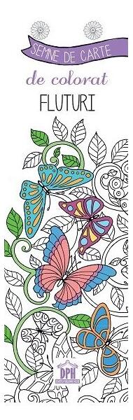 Semne de carte de colorat. Fluturi - *** - Didactica Publishing House