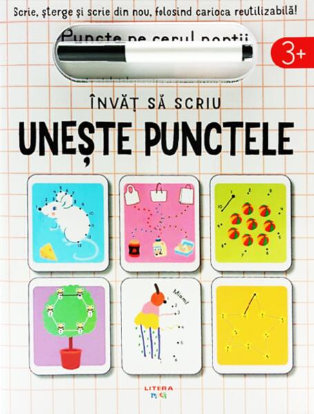 Învăț să scriu: Unește punctele - Oana Neacșu - Litera mică