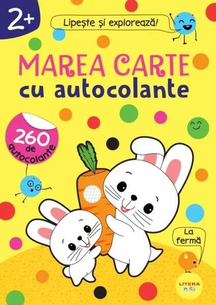 Marea carte cu autocolante (2+) - Litera mică