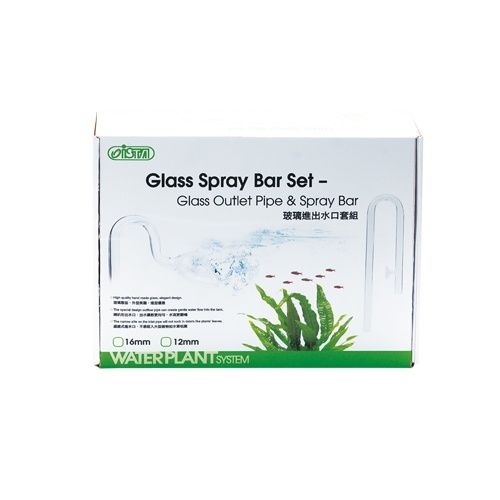 ISTA - Lily Pipe sticla, SET Inflow/ Outflow -12 mm