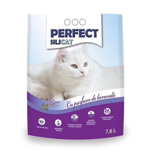 Nisip silicat, Perfect SiliCat, Lavanda, 7.6 L