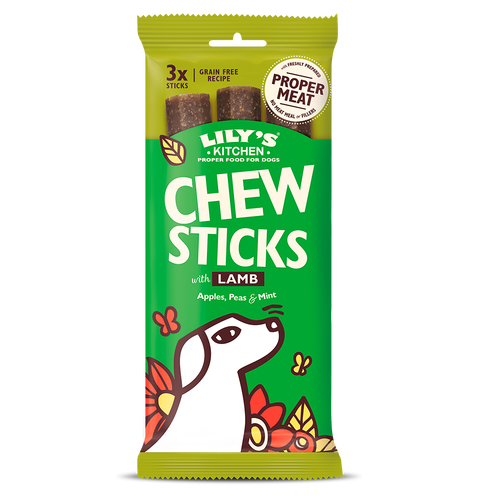 Lily's Kitchen Chew Sticks With Lamb For Dogs, 3x120 g