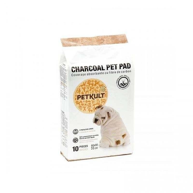 Petkult Pet Pad Charcoal, 60x60 cm, 10 buc