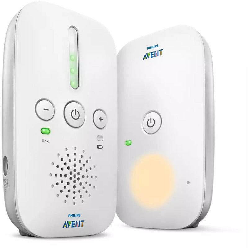 Interfon bebelusi, Philips Avent, Fara interferente, Cu lumina de veghe, Pana la 24h capacitate de functionare, 0 luni+, Alb