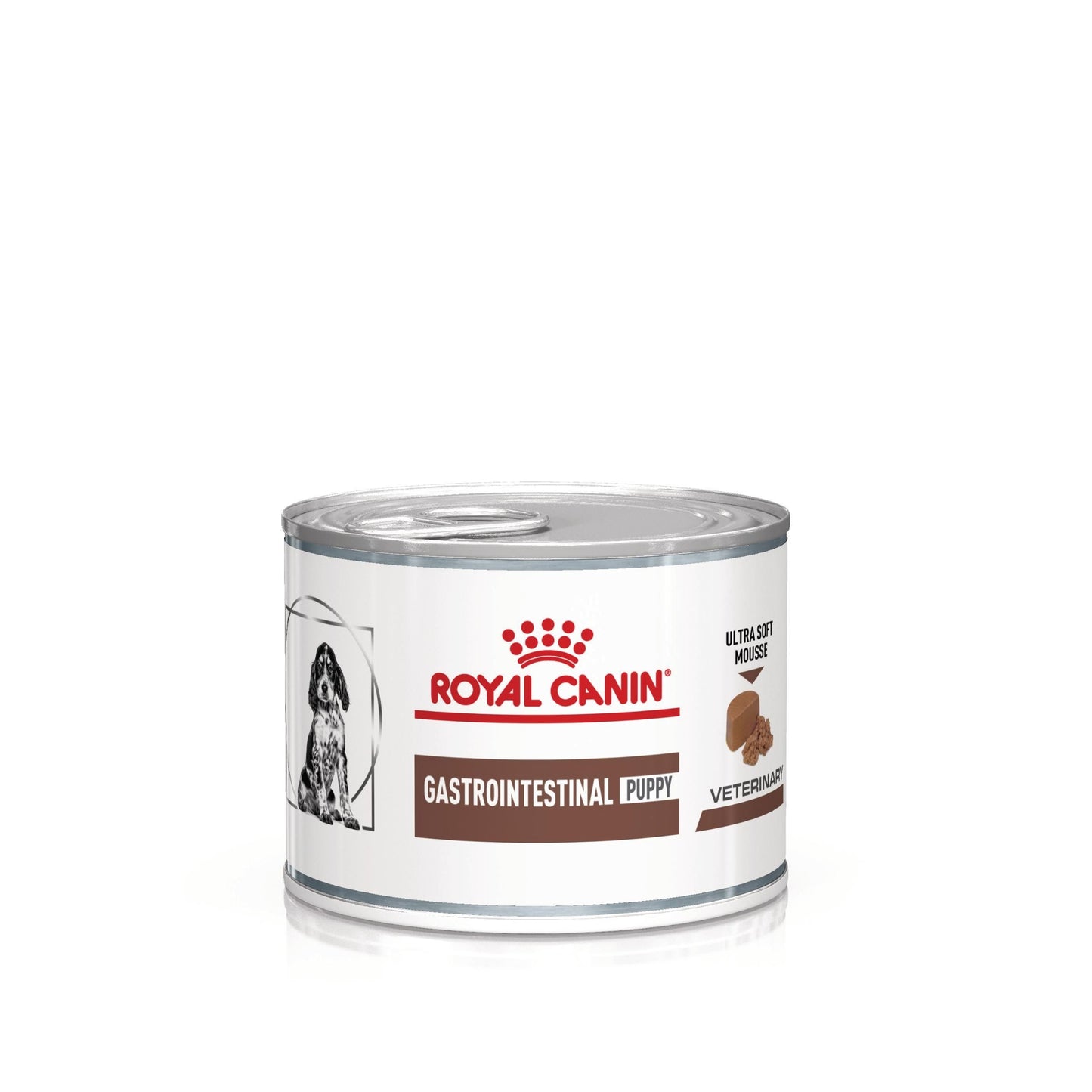 ROYAL CANIN Gastrointestinal Puppy, XS-XL, dieta veterinara, conserva hrana umeda caini junior, sistem digestiv, (pasta fina), 195 g