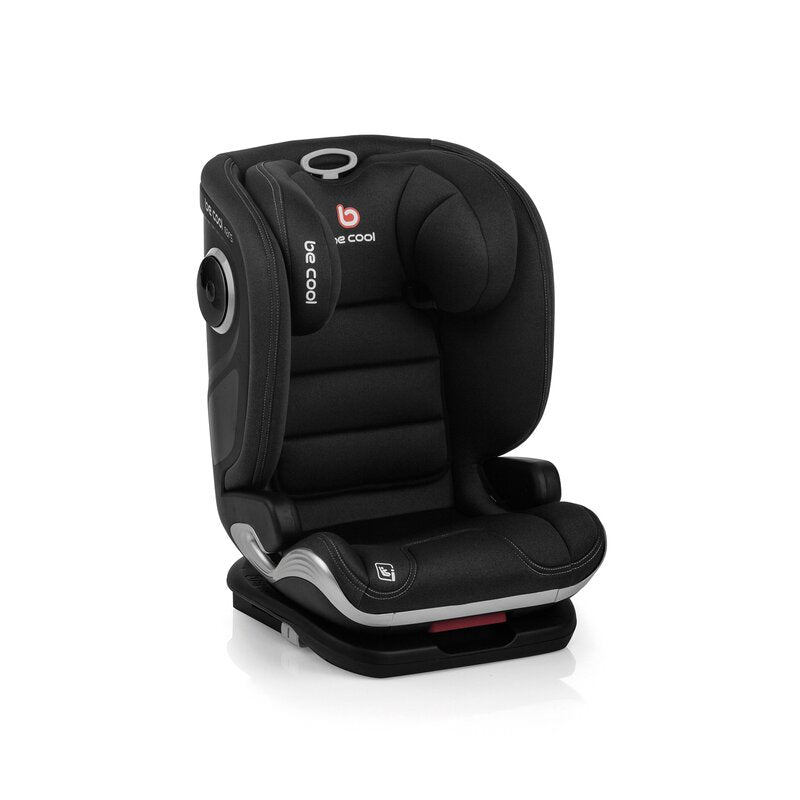 Scaun auto, Be Cool, Mars I-Size, 100-150 cm, 4-12 ani, Cu isofix, Protectie superioara in caz de impact lateral - SPS, Cu tetiera reglabila, Conform cu standardul european de securitate ECE R129, Dark