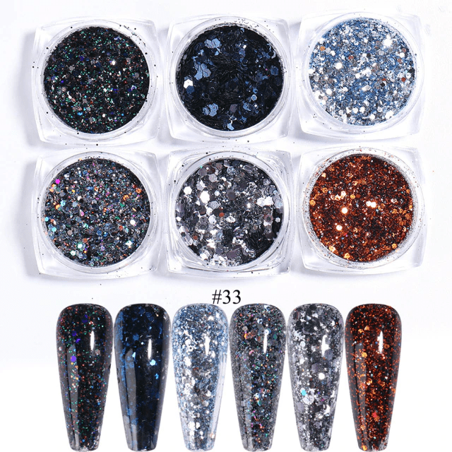 Sclipici Si Paiete Set 6 Culori Syg-4 - Syg-4