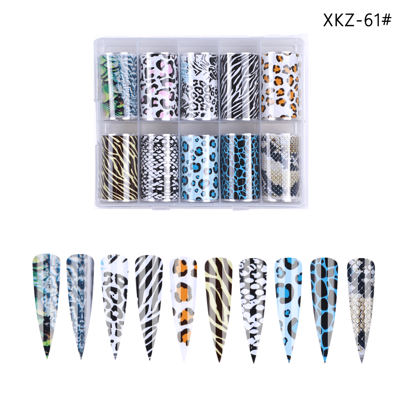 Set 10 Folii De Transfer 100X4Cm. Xkz-61 - Xkz-61