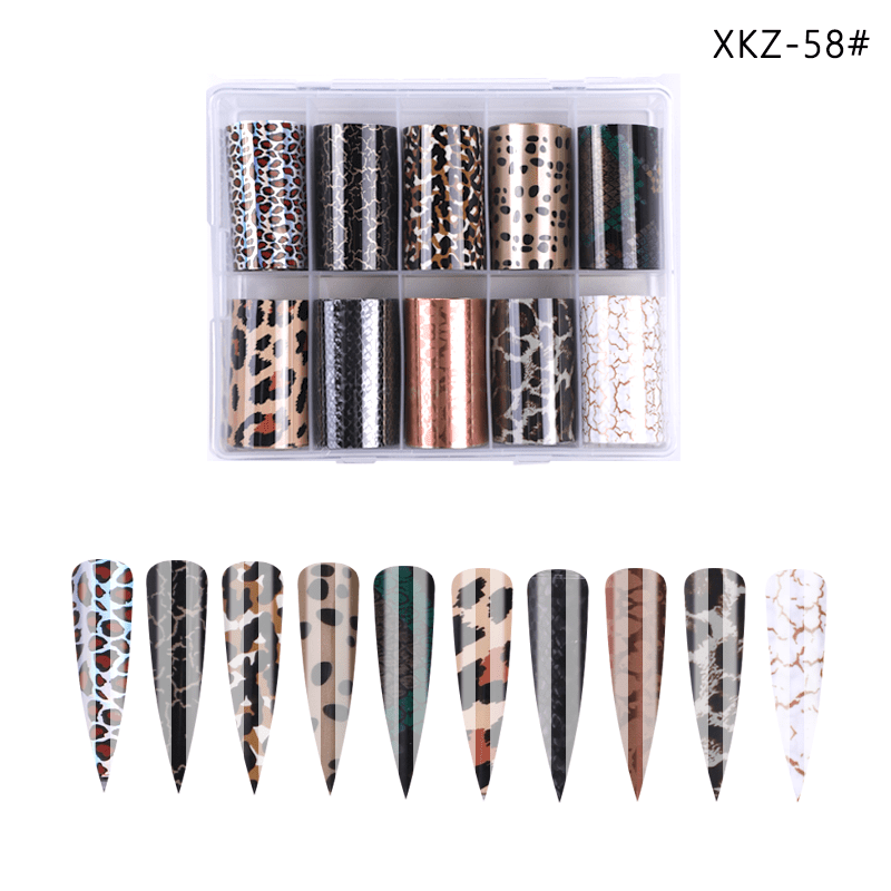 Set 10 Folii De Transfer 100X4Cm. Xkz-58 - Xkz-58