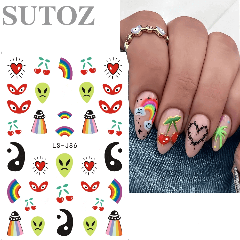 Sticker Decor Unghii Halloween Ls-J86 - Ls-J84 - Everin
