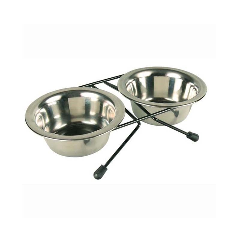 SUPORT + CASTRON INOX DINNER 13CM PENTRU CAINI