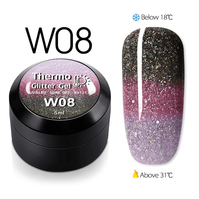 Thermo Glitter Color Gel W08 - W08