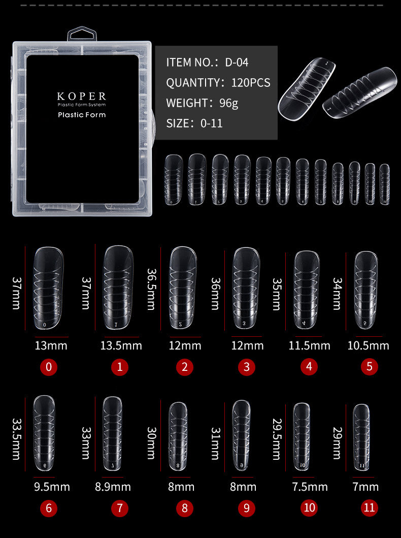 Tipsuri Smart Forms 120 Bucati Numerotate Full Cover- D-04 - D-04