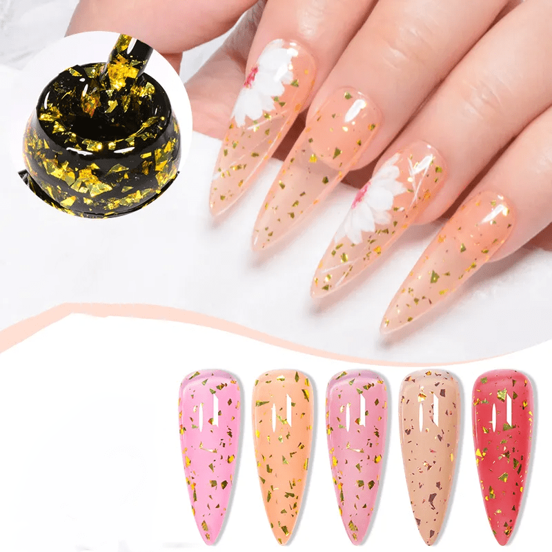 Top Coat Gold Diamond Fsm 002- Paiete Aurii - Gd-002