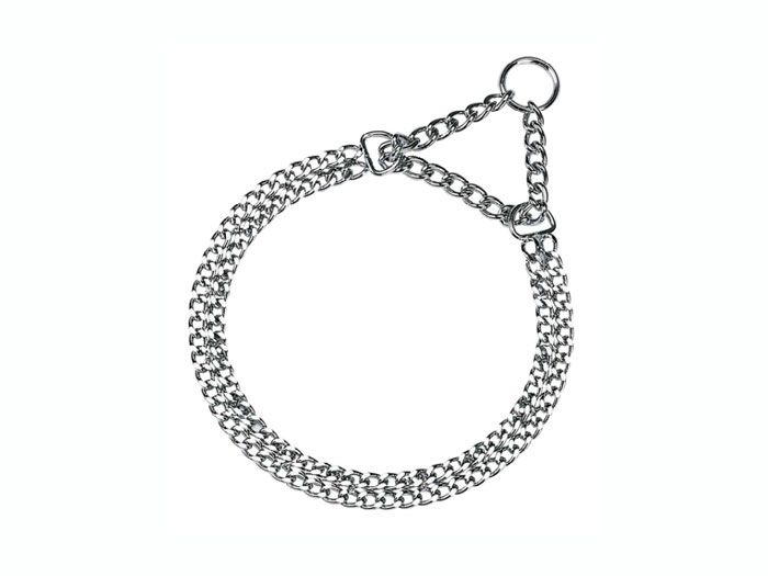Zgarda caine lant dublu 50 cm