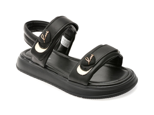 Sandale SELECTION KIDS negre, 12072, din piele ecologica