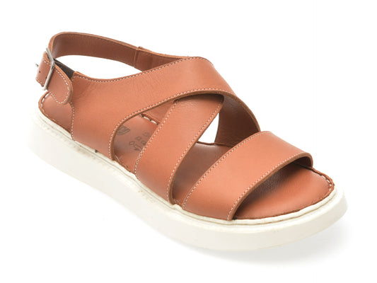 Sandale SHOOZY maro, EV4036, din piele naturala