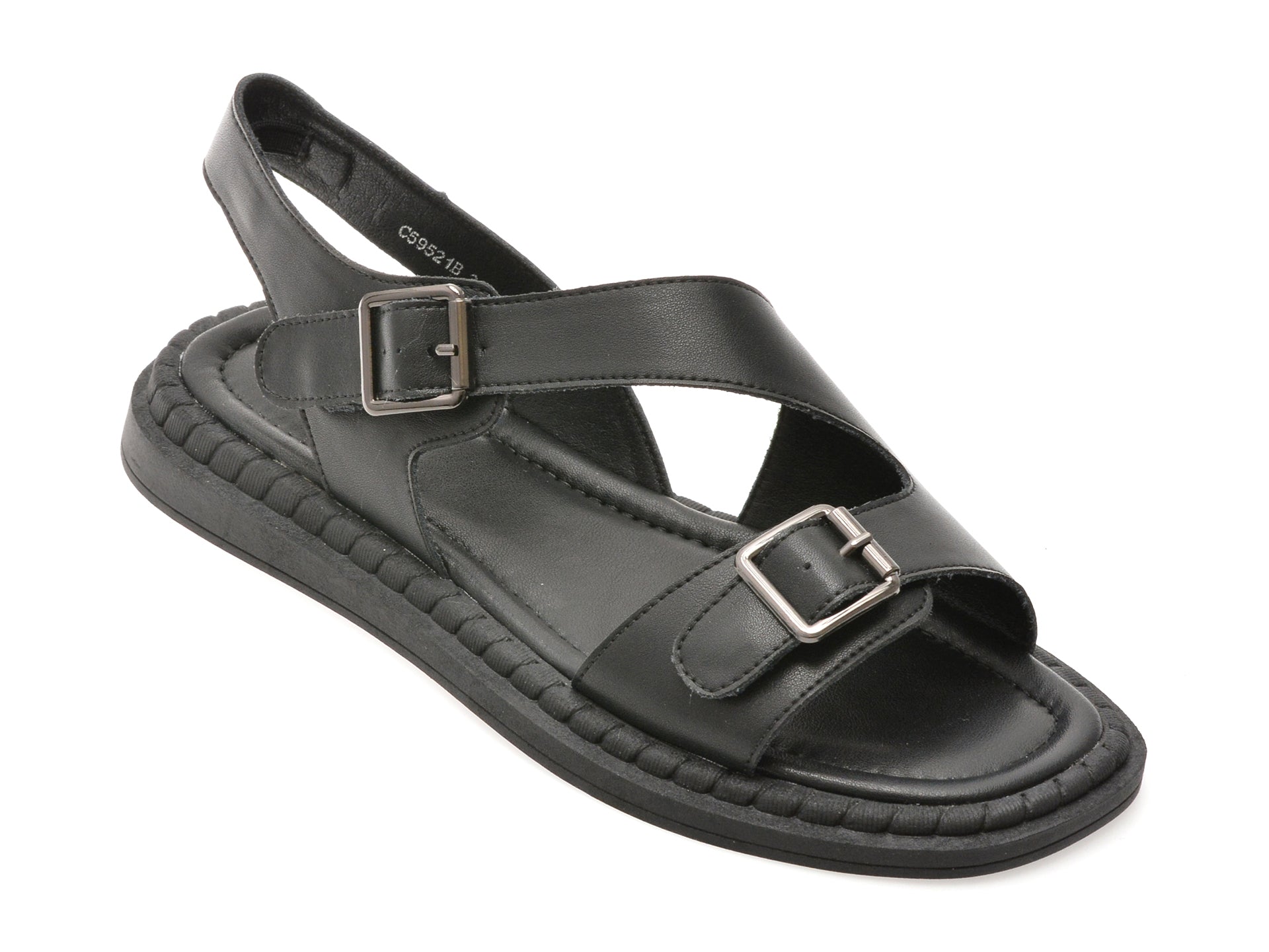 Sandale FLAVIA PASSINI negre, 59521, din piele naturala
