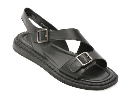 Sandale FLAVIA PASSINI negre, 59521, din piele naturala