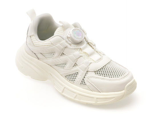 Pantofi sport SELECTION KIDS albi, 120714, din material textil
