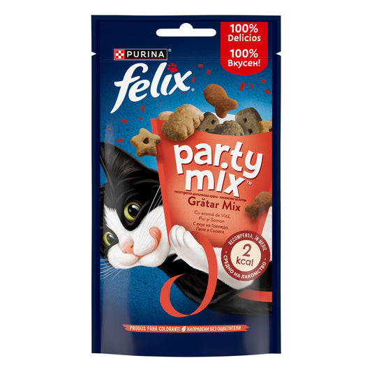 Recompense pisici, Felix Party Mix Mixed Grill, 60 g