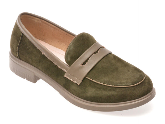 Mocasini GRYXX verzi, 37718, din piele intoarsa