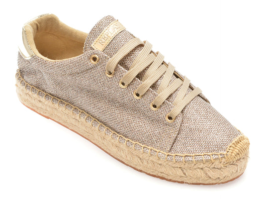 Pantofi REPLAY aurii, WF2224S, din material textil
